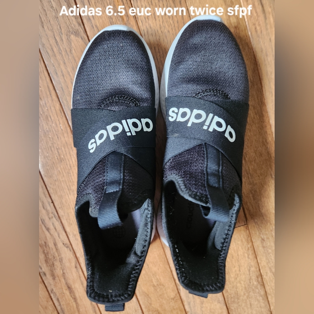 Adidas Women Black Slip-On Shoes